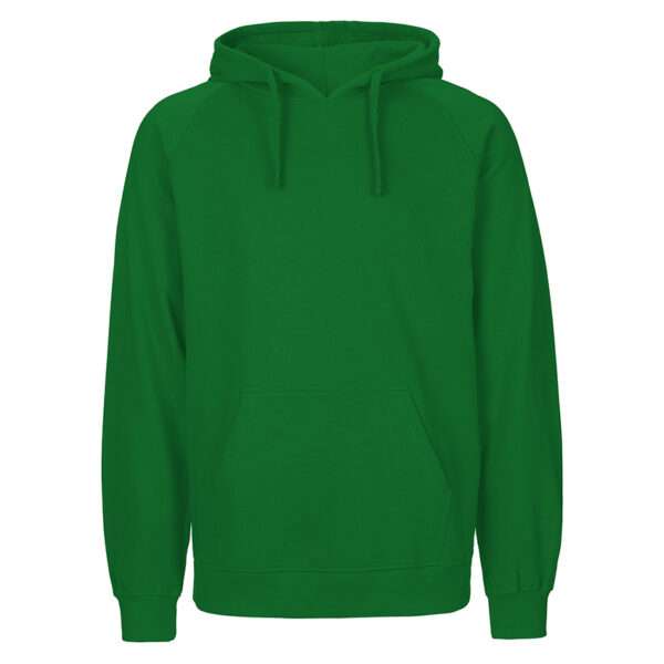 Grüner Kapuzenpullover mit Kängurutasche und Kordelzug