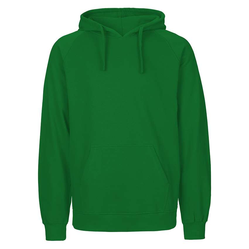 Grüner Kapuzenpullover mit Kängurutasche und Kordelzug