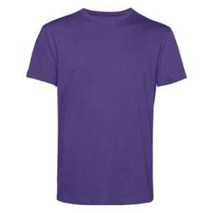 Unifarbenes violettes T-Shirt, kurzärmelig, frontale Ansicht