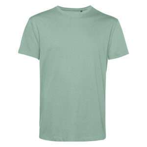 Unifarbenes mintgrünes T-Shirt mit Rundhalsausschnitt und kurzen Ärmeln