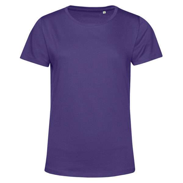 Violettes unisex T‑Shirt mit Rundhalsausschnitt, kurze Ärmel