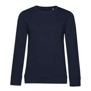 Dunkelblaues, schlichtes Sweatshirt mit Rundhalsausschnitt und langen Ärmeln