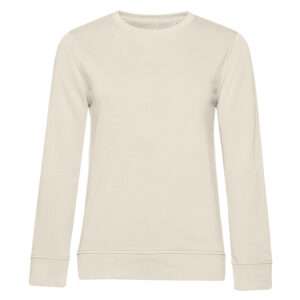 Beiges Sweatshirt mit Rundhalsausschnitt und langen Ärmeln