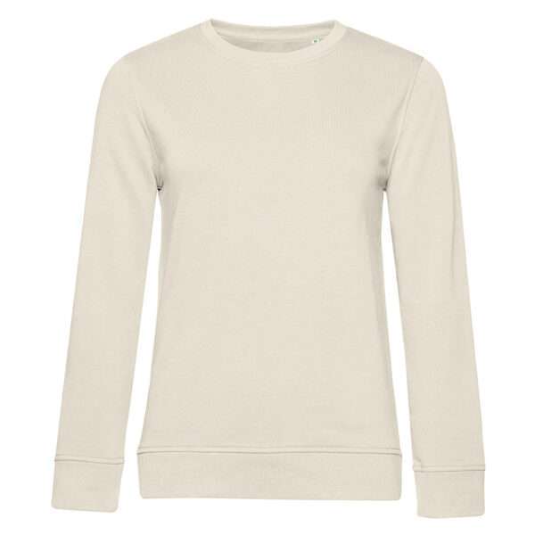 Beiges Sweatshirt mit Rundhalsausschnitt und langen Ärmeln