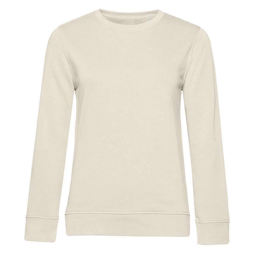 Beiges Sweatshirt mit Rundhalsausschnitt und langen Ärmeln