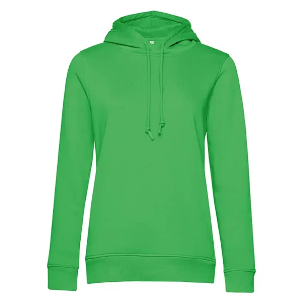 Grüner Kapuzenpullover mit Kordel und Rippbündchen