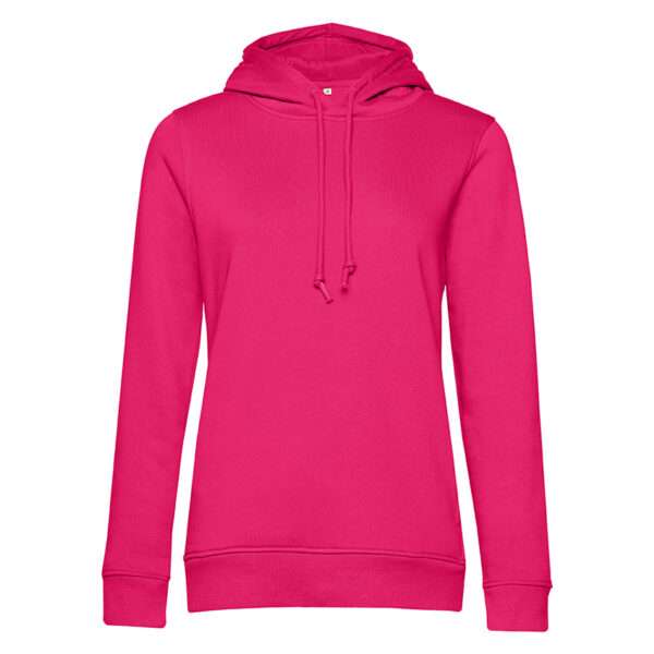 Kapuzenpullover in knalligem Pink mit Kordelzug und elastischen Bündchen