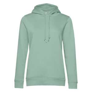 Mintgrüner Kapuzenpullover mit Kordelzug, lange Ärmel, schlichtes Design