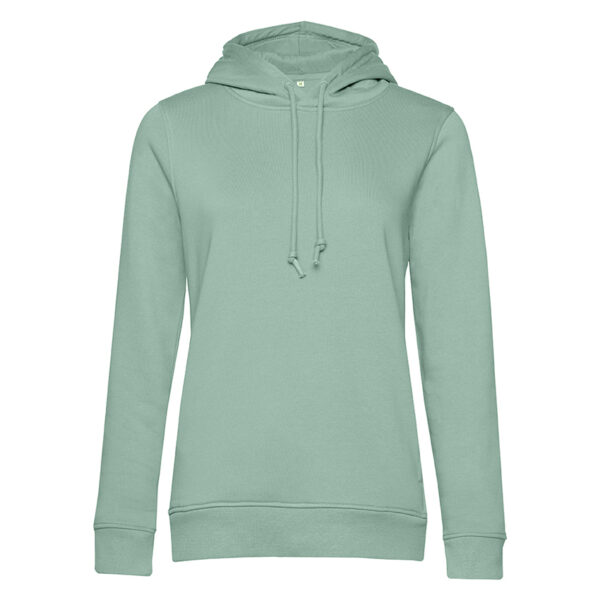 Mintgrüner Kapuzenpullover mit Kordelzug, lange Ärmel, schlichtes Design