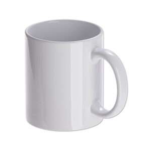 Tasse weiß glänzend